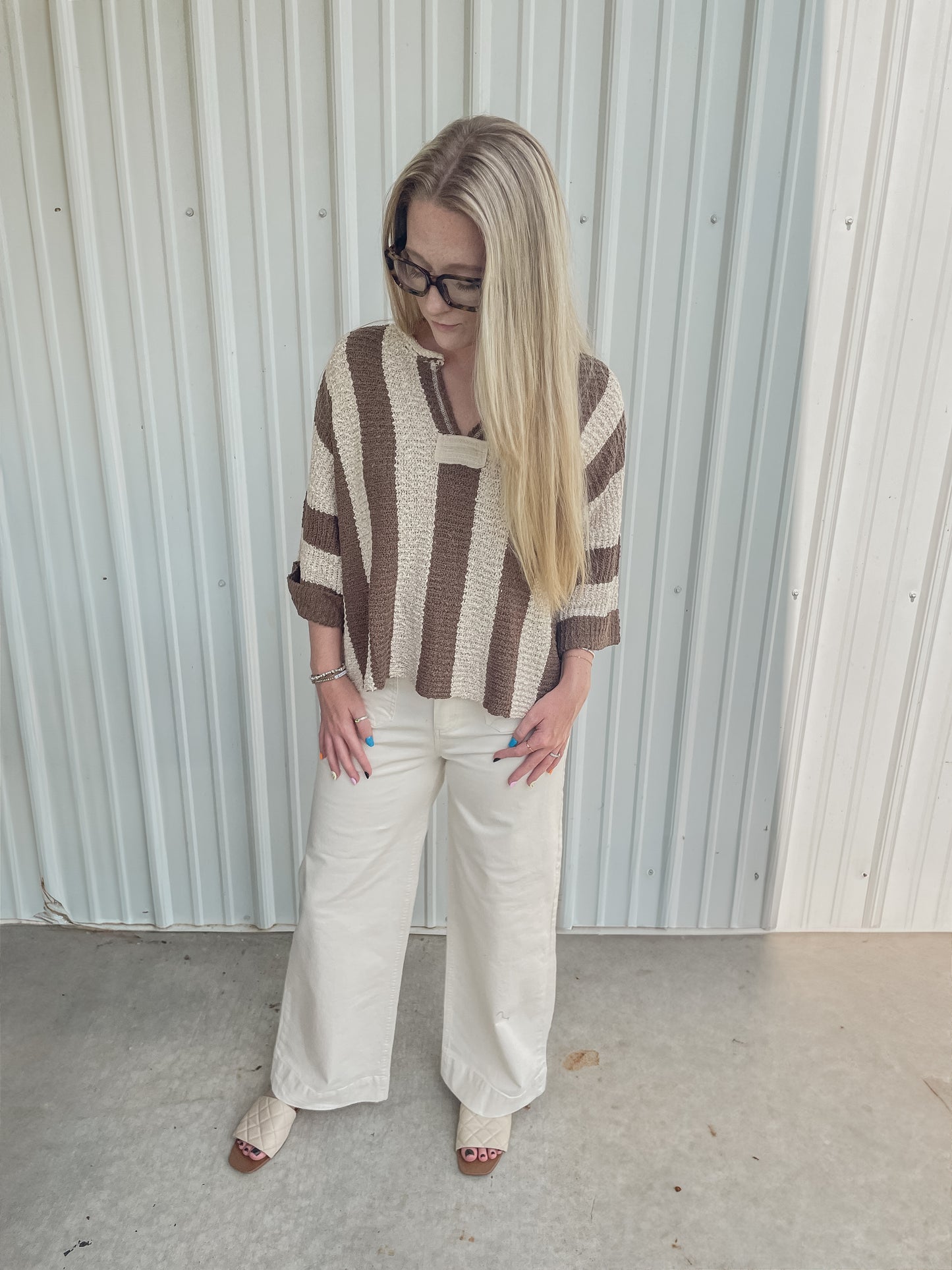 Illa Vertical Stripe Sweater