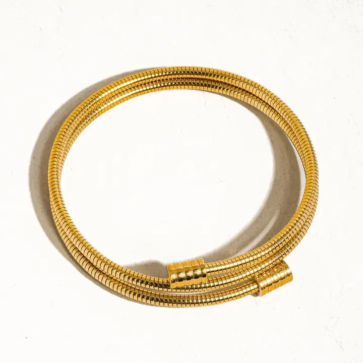 Arnell Snake Gold Chain Bracelet
