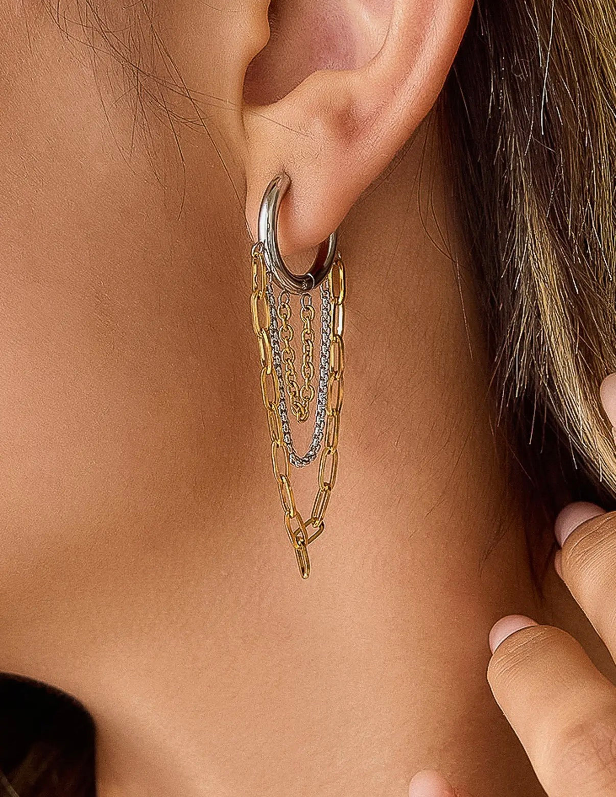 Vianne Multi Chain Drop Earrings
