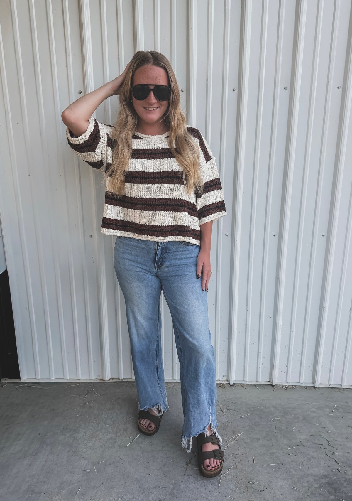 Cocoa 3/4 Sleeve Sweater