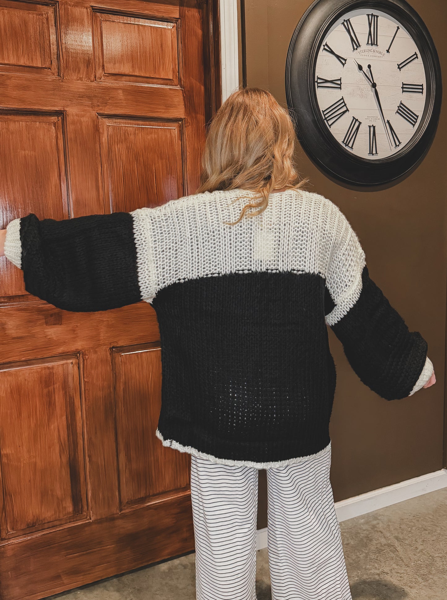 Black & White Chunky Cardigan