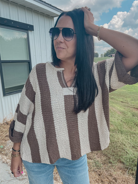 Illa Vertical Stripe Sweater