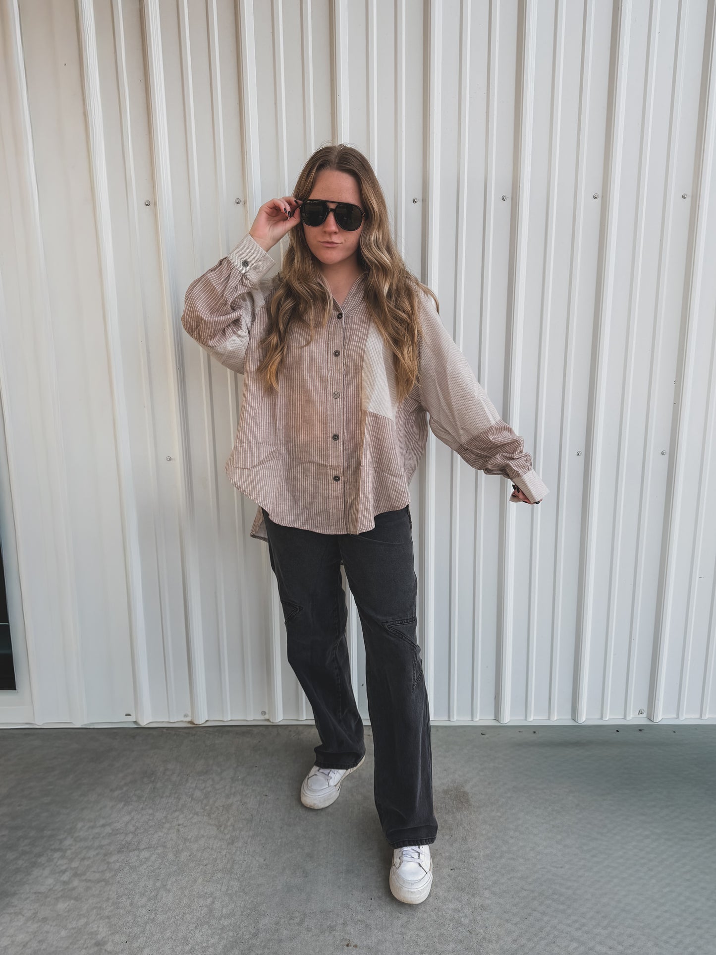 Oat Button Down