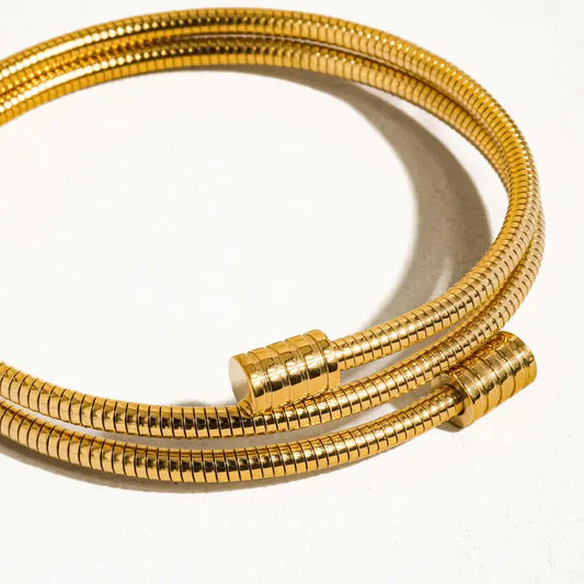 Arnell Snake Gold Chain Bracelet