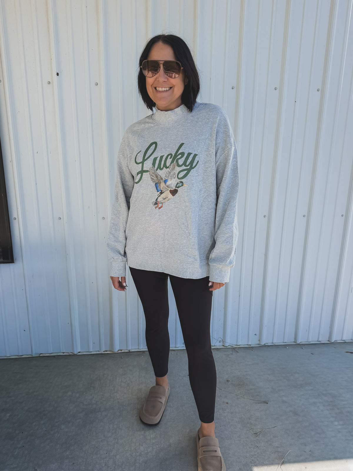 Lucky Duck Mockneck