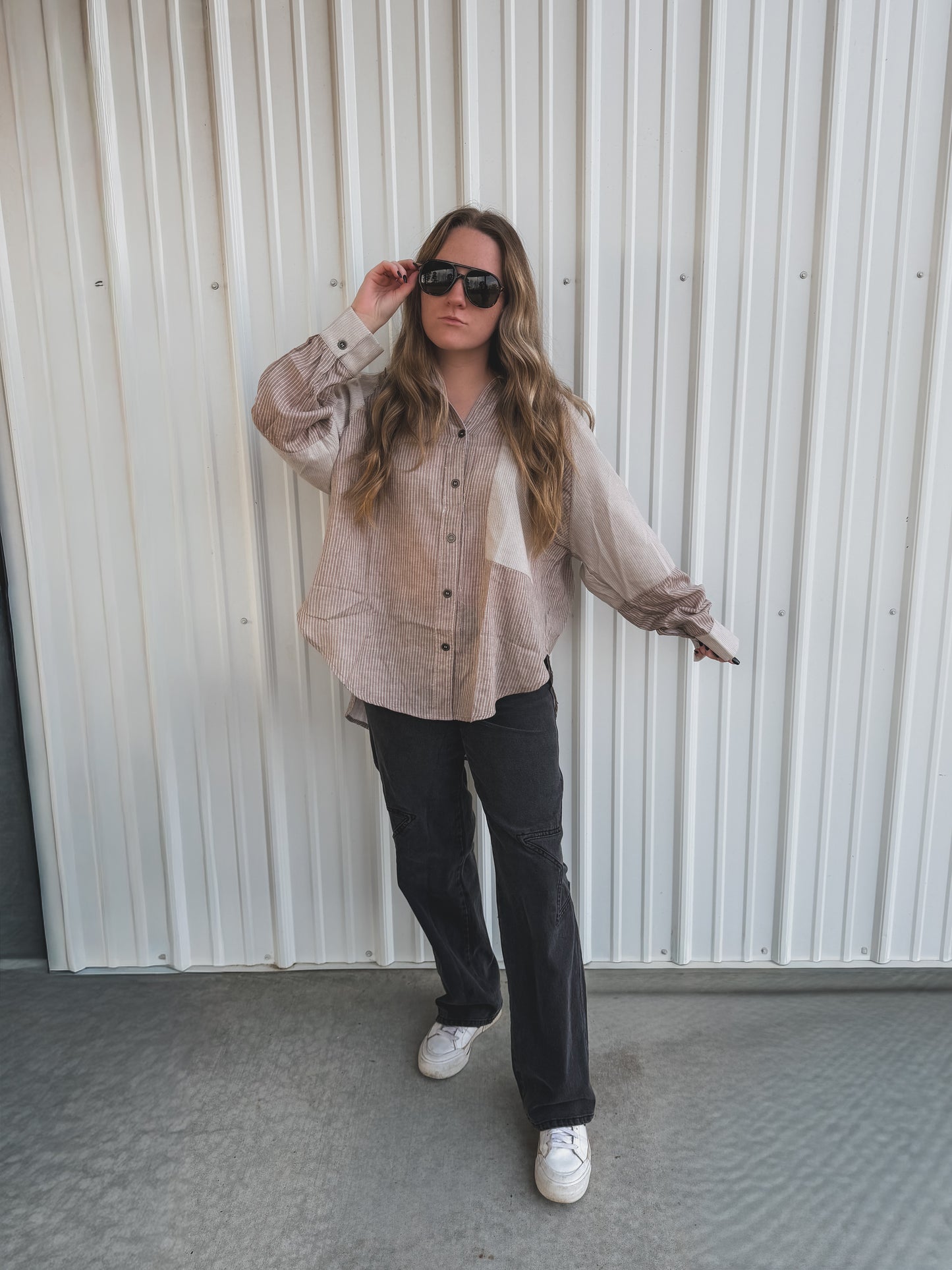Oat Button Down