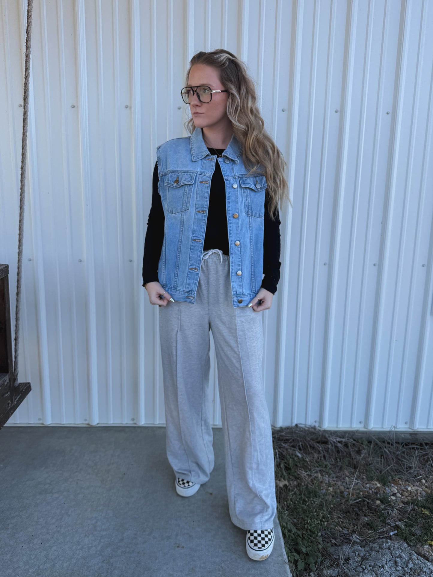 Relaxed Denim Vest