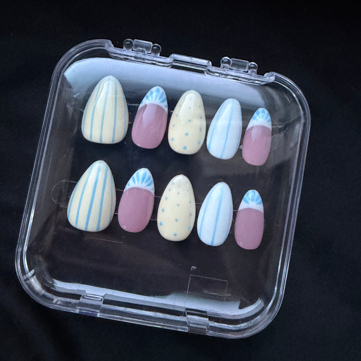 Butter and Blue Stripe