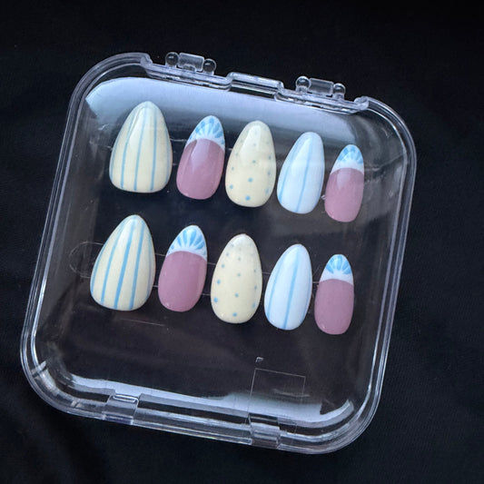 Butter and Blue Stripe