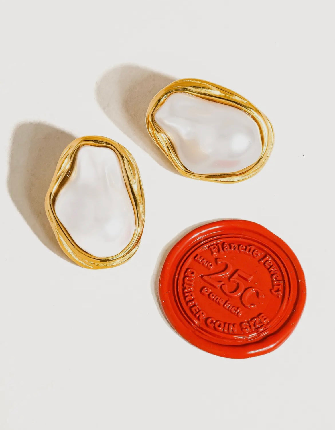 Yasmin Unique Pearl Earrings