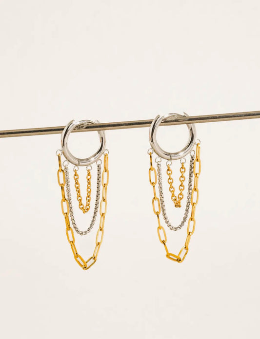 Vianne Multi Chain Drop Earrings