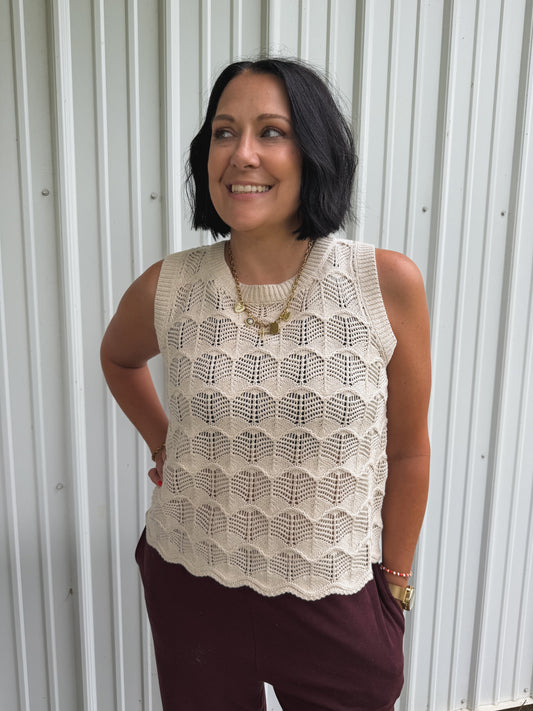 Oatmeal Knit Tank