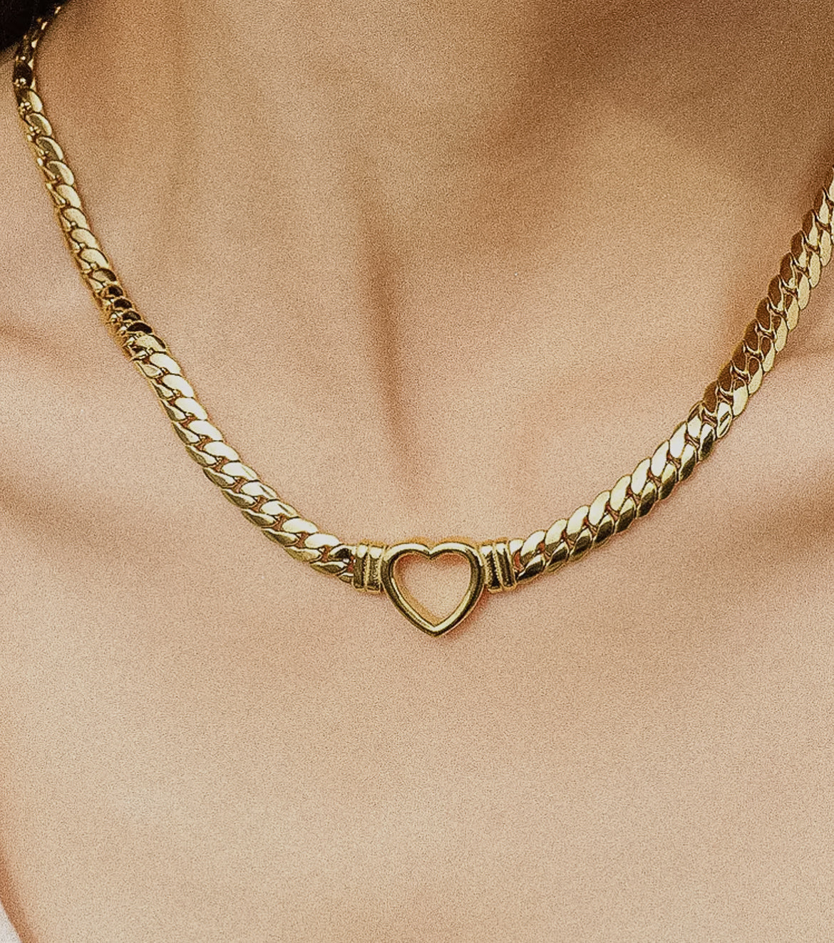 Heart Snake Chain Necklace