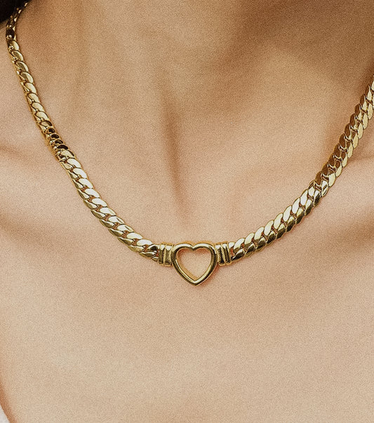 Heart Snake Chain Necklace